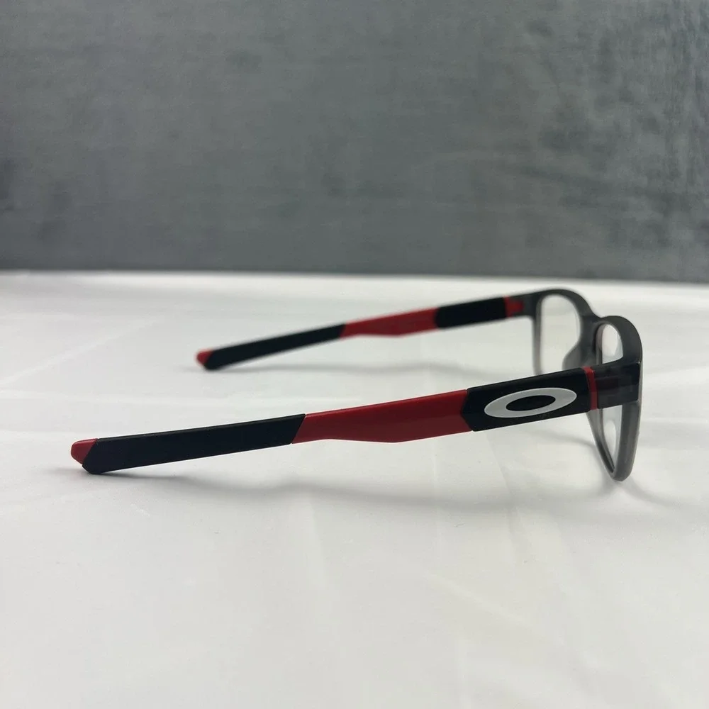Oakley OY8007 0250 Field Day Youth Glasses Satin Grey Smoke Red 50-15-128 FRAMES